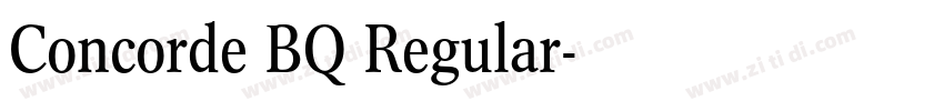 Concorde BQ Regular字体转换